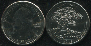 США. Квотер [25 центов]. 2013.S (Unc) Great Basin