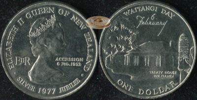 Новая Зеландия. 1 доллар. 1977 (Unc)