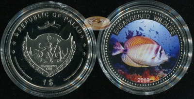 Палау. 1 доллар. 2009 (Proof. Эмаль)