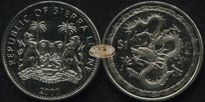 Сьерра Леоне. 1 доллар. 2000 (Unc)