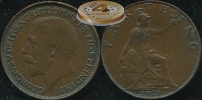 Великобритания. 1 фартинг. 1925. (Unc/aUnc)