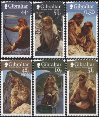 Гибралтар. 2011. Гибралтарские бесхвостые макаки (Серия. MNH OG)