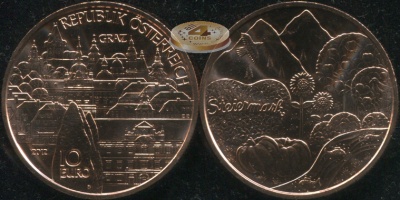 Австрия. 10 евро. 2012 (Unc)