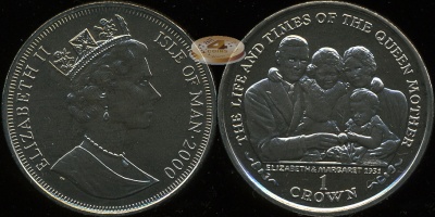Остров Мэн. 1 крона. 2000 (Prooflike)