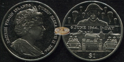 Британские Виргинские о-ва. 1 доллар. 2004 (Unc)