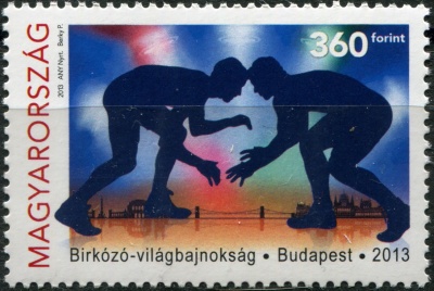 Венгрия. 2013. Чемпионат мира по борьбе, Будапешт (Почтовая марка. MNH OG)