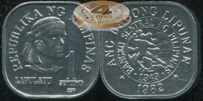 Филиппины. 1 сентимо. 1982 (Unc)
