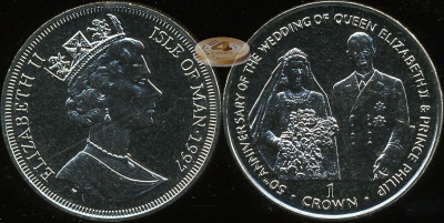 Остров Мэн. 1 крона. 1997 (Prooflike)