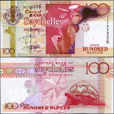 Сейшельские острова. 100 рупий (Unc) 2001