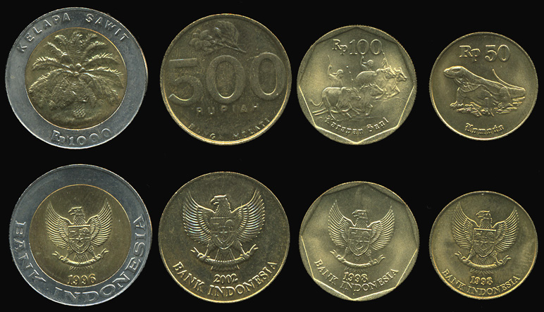 Индонезия. Набор №1 (4 монеты) 1996-2003