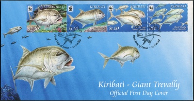 Кирибати. 2012. Гигантская тривалли (Конверт Первого Дня. Mint)