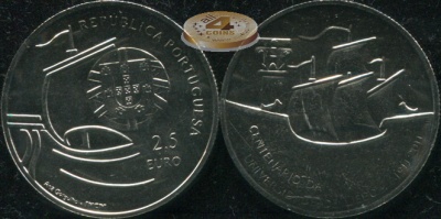 Португалия. 2.5 евро. 2011 (Unc)