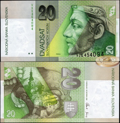 Словакия. 20 крон (Unc) 2006
