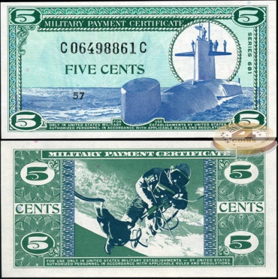 США. 5 центов (Unc) 1969