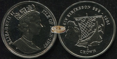 Остров Мэн. 1 крона. 1997 (Unc)