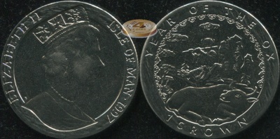 Остров Мэн. 1 крона. 1997 (Unc)