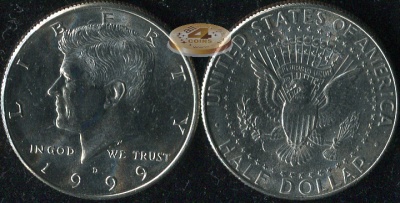 США. 1/2 доллара. 1999.D (Unc)