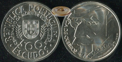 Португалия. 500 эскудо. 2000 (Unc. Серебро)