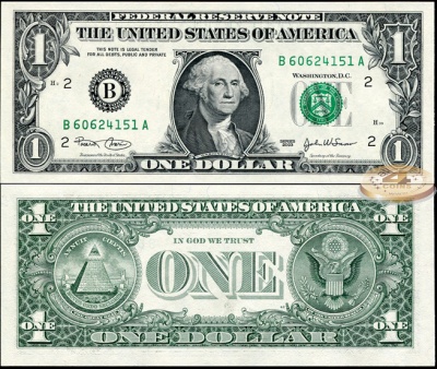 США. 1 доллар (Unc) 2003.B