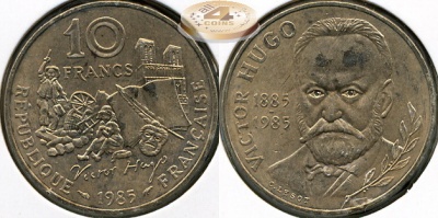 Франция. 10 франков. 1985 (Unc)