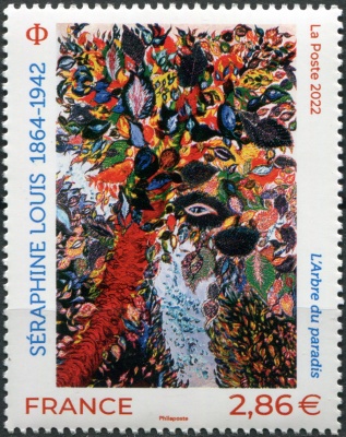 Франция. 2022. "Райское дерево", Серафина Луи (Почтовая марка. MNH OG)