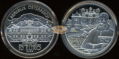 Австрия. 10 евро. 2004 (Proof. Серебро)