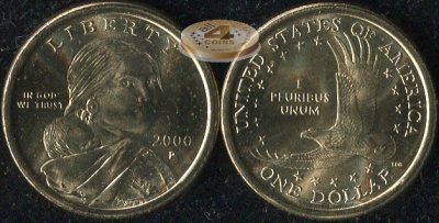 США. 1 доллар. 2000.P (Unc)