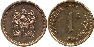 Родезия. 1 цент. 1976
