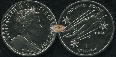 Остров Мэн. 1 крона. 2013 (Unc)