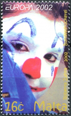 Мальта. 2002. Клоун (Почтовая марка. MNH OG)