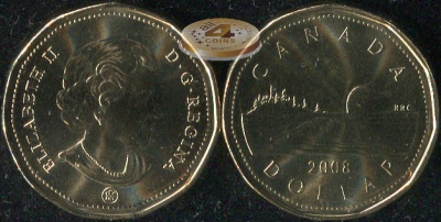 Канада. 1 доллар. 2008 (Unc)