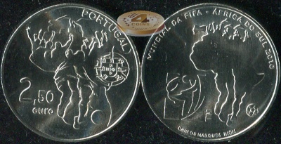 Португалия. 2.5 евро. 2010 (Unc)