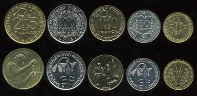 КФА-Запад. Набор №1 (5 монет) 1997-2009