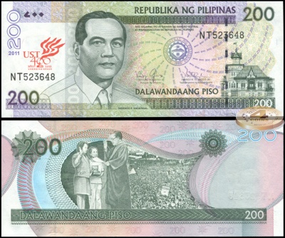 Филиппины. 200 песо (Unc) 2011