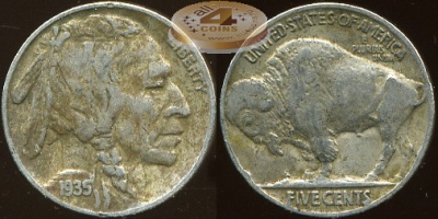 США. 5 центов. 1935 (VF+)