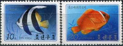 КНДР. 1986. Рыбы (Серия Почтовых марок. MNH OG)