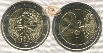 Ватикан. 2 евро. 2009 (Unc. Биметалл. Буклет) Международный год астрономии
