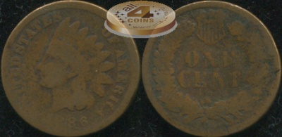 США. 1 цент. 1886 (aG)
