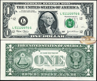 США. 1 доллар (Unc) 2003.L