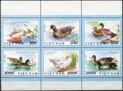 Вьетнам. 1990. Утки (Сцепка. MNH OG)