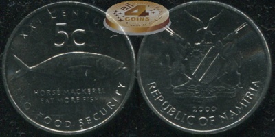 Намибия. 5 центов. 2000 (Unc)
