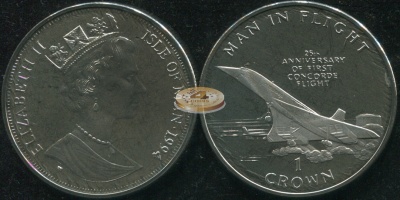 Остров Мэн. 1 крона. 1994 (Unc)
