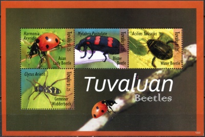 Тувалу. 2012. Жуки Тувалу (Малый лист. MNH OG)