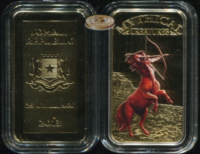 Сомали. 25 шиллингов. 2013 (Proof. Позолота. Эмаль)