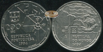 Португалия. 200 эскудо. 1994 (Unc)