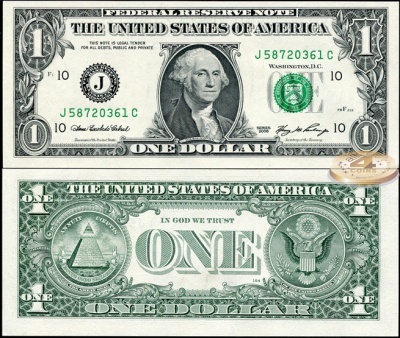 США. 1 доллар (Unc) 2006.J