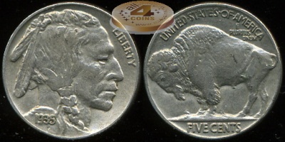 США. 5 центов. 1935 (aUnc)