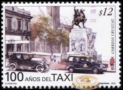 Уругвай. 2002. 100-летие Уругвайского Такси (Почтовая марка. MNH OG)