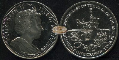 Остров Мэн. 1 крона. 2009 (Unc)