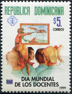 Доминиканская республика. 1999. День Учителя (Почтовая марка. MNH OG)